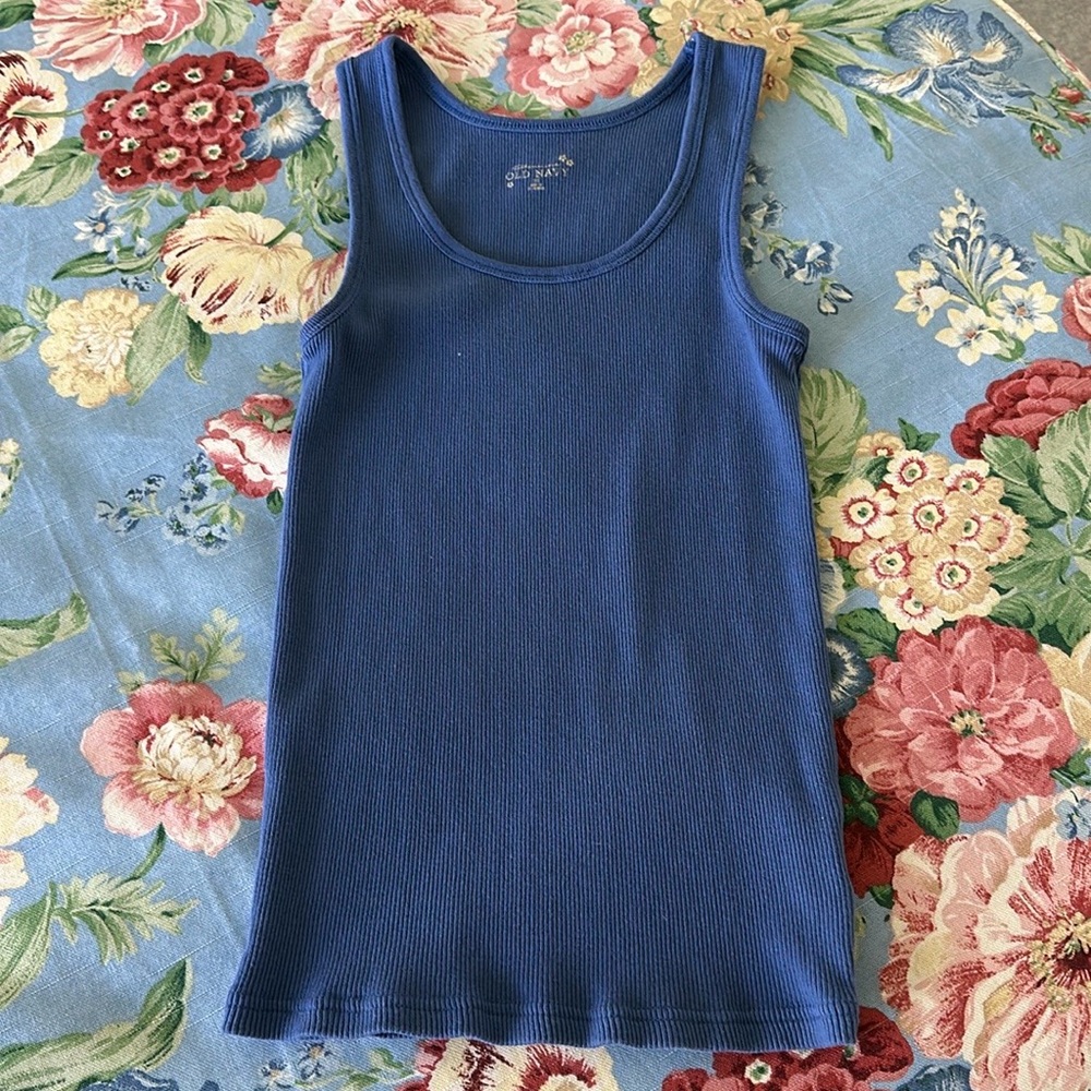 Old Navy, tank top, size M, med blue